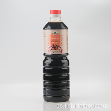 Botella de vidrio de 1000 ml Salsa de soja oscura superior